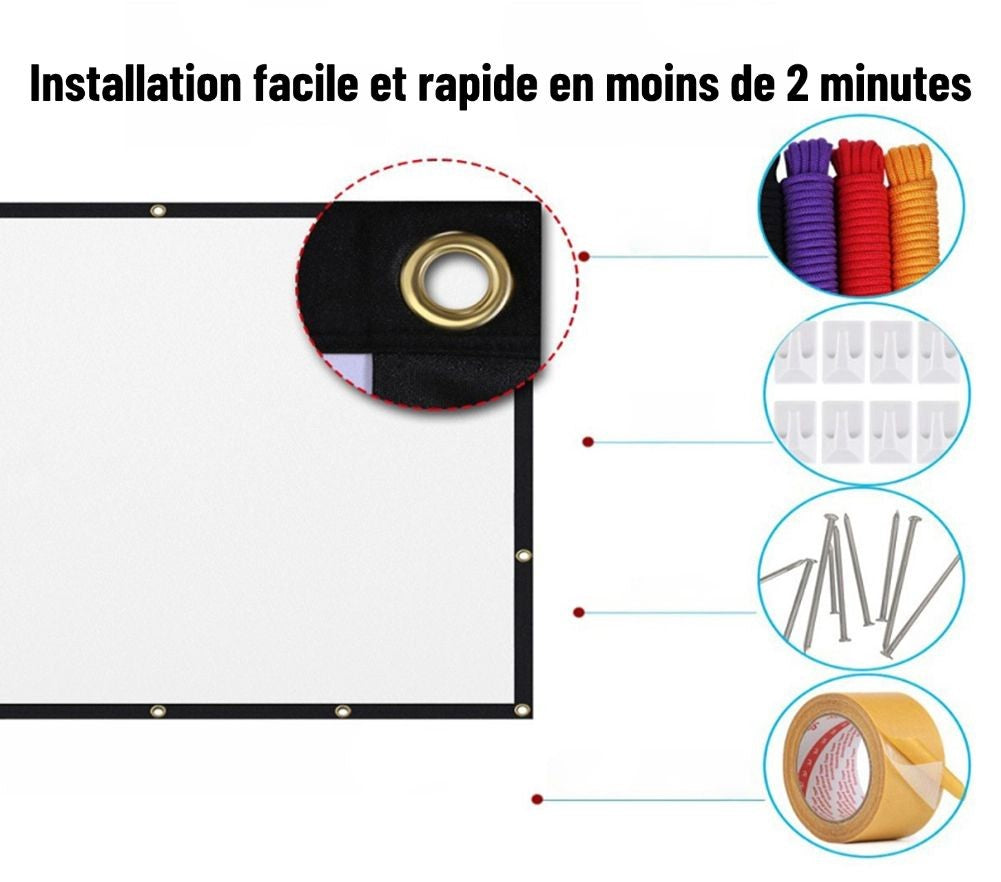 Écran de Projection 16:9 Portable