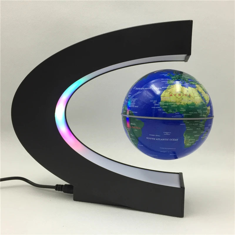 🌍 Globe Lévitation Magnétique - Lampe LED Décorative & Antigravité