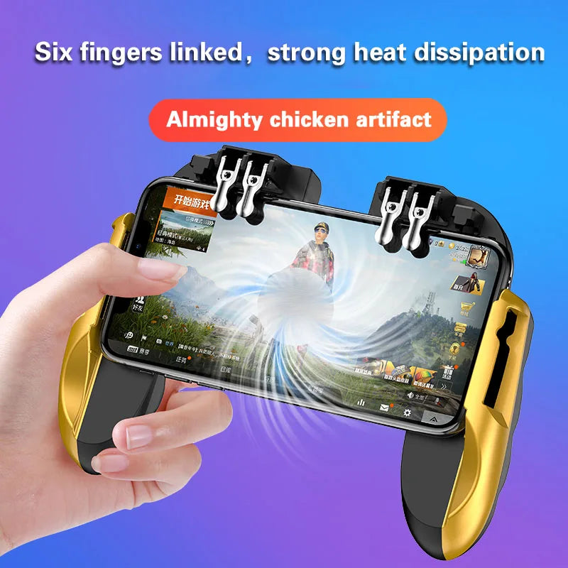 Smartphone Game Trigger Controller – Joystick with Cooling Fan + Battery!