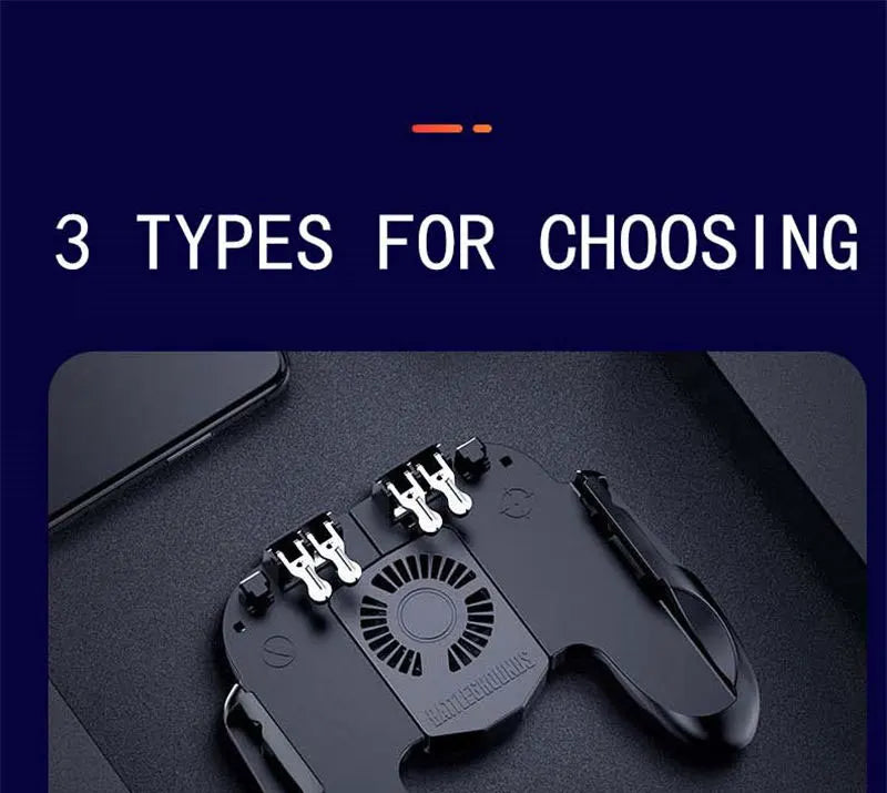 Smartphone Game Trigger Controller – Joystick with Cooling Fan + Battery!