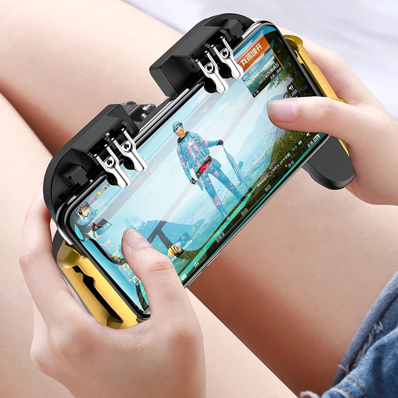 Smartphone Game Trigger Controller – Manette Joystick avec Ventilateur de Refroidissement + Batterie!