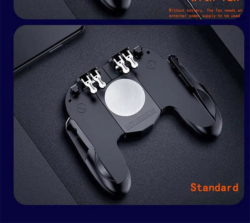 Smartphone Game Trigger Controller – Joystick with Cooling Fan + Battery!