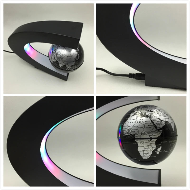 🌍 Globe Lévitation Magnétique - Lampe LED Décorative & Antigravité