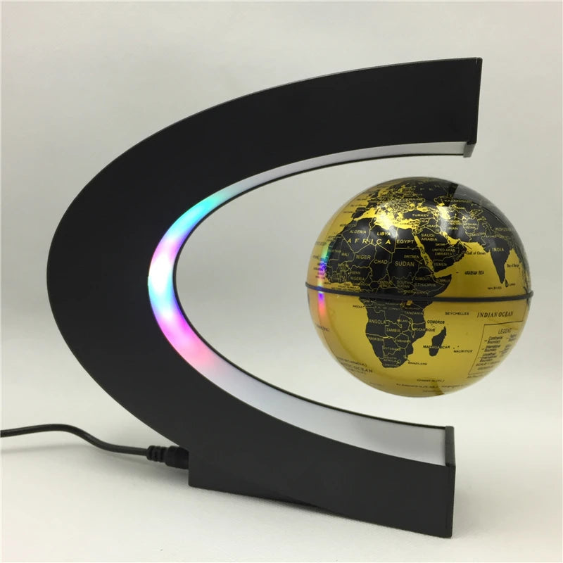 🌍 Globe Lévitation Magnétique - Lampe LED Décorative & Antigravité