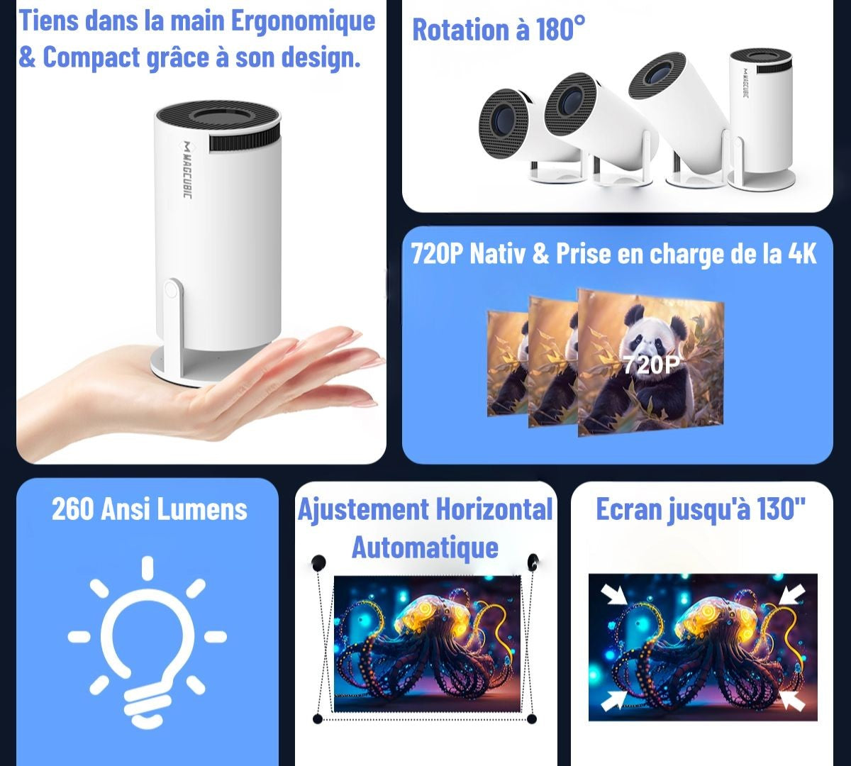 Magcubic Projector HY300 Pro 4K Android 11