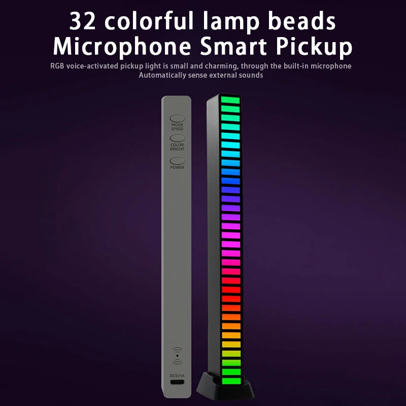 Lampe RGB LED avec Contrôle Sonore & APP