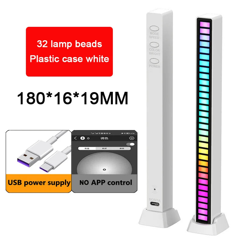 Lampe RGB LED avec Contrôle Sonore & APP