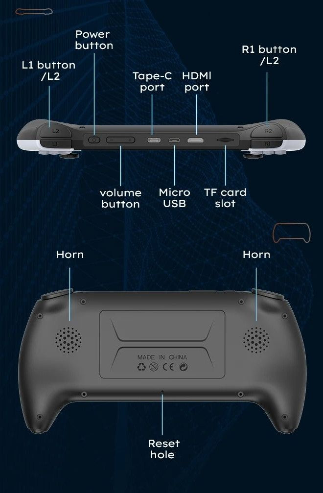 🎮 Project X Portable Console – 4.3" IPS HD Screen, Dual Joystick &amp; Multi-Emulators