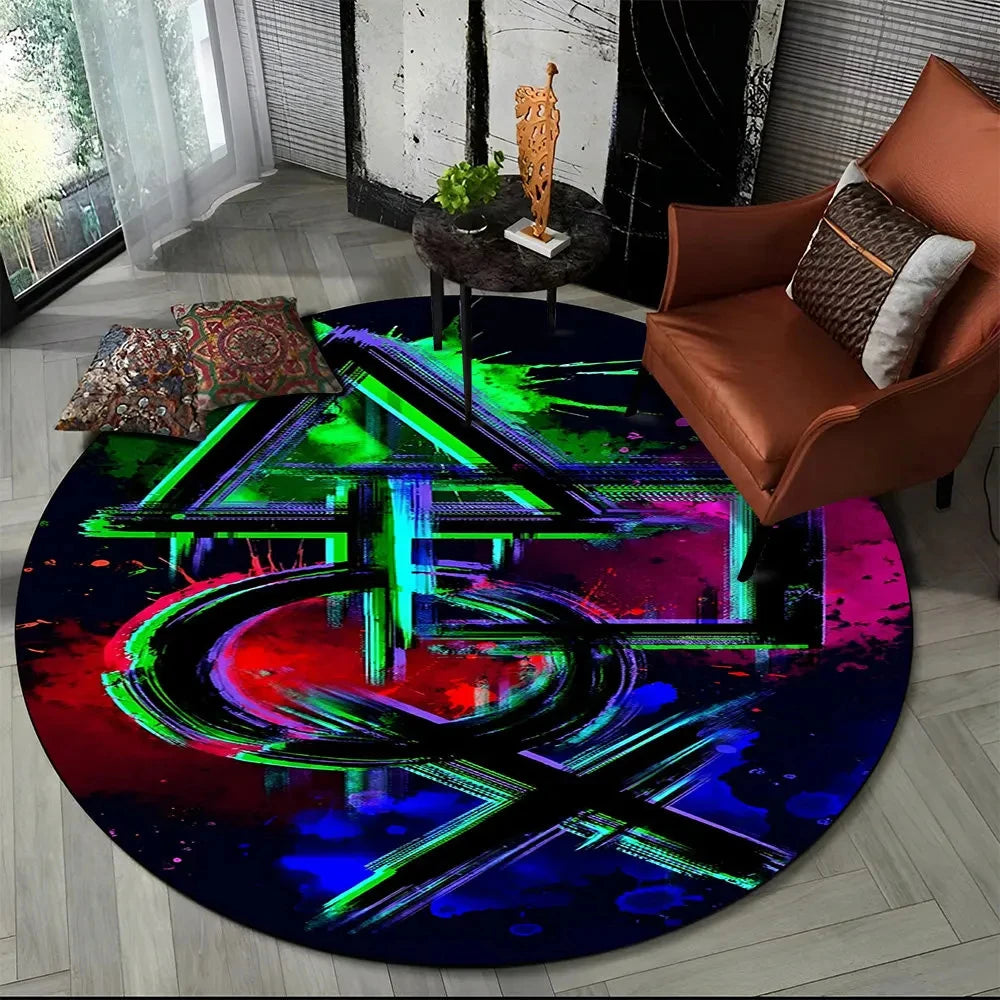 🎮 Round Gamer Rug