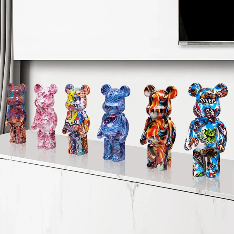 🐻 Graffiti Bear - Sculpture Street Art & Organiseur Déco