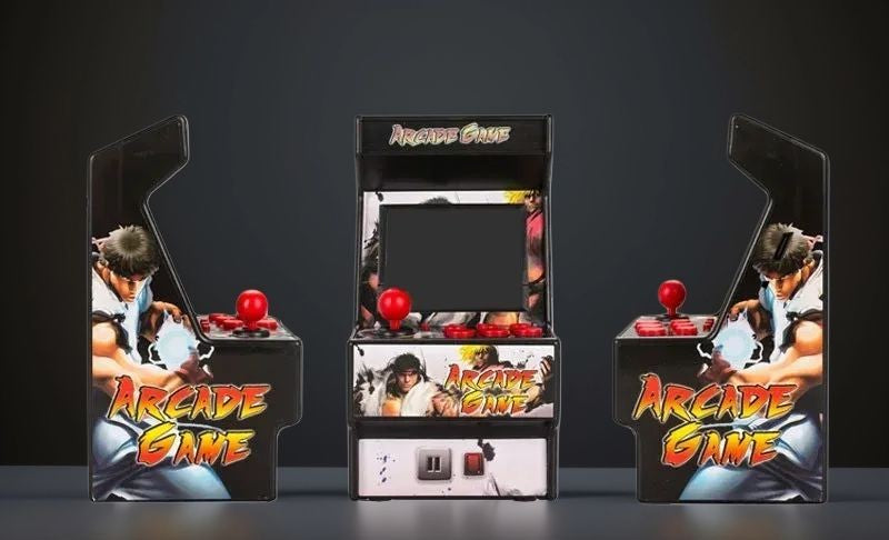 Miniaturowa Retro Arcade Cabinet – 16-bitowa z ponad 150 klasycznymi grami 🎮