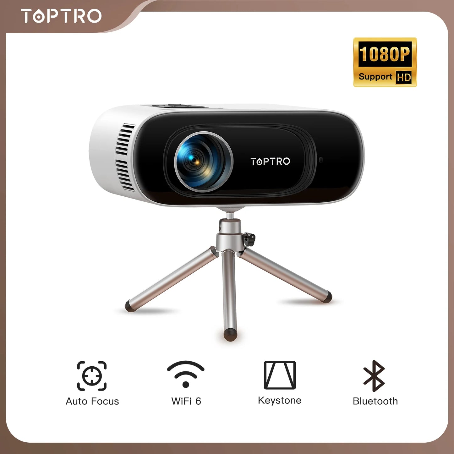 TOP PRO Mini Vidéo Projecteur Full HD