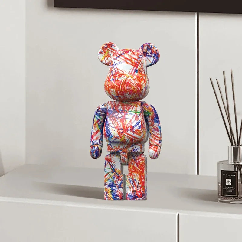 🐻 Graffiti Bear - Sculpture Street Art & Organiseur Déco