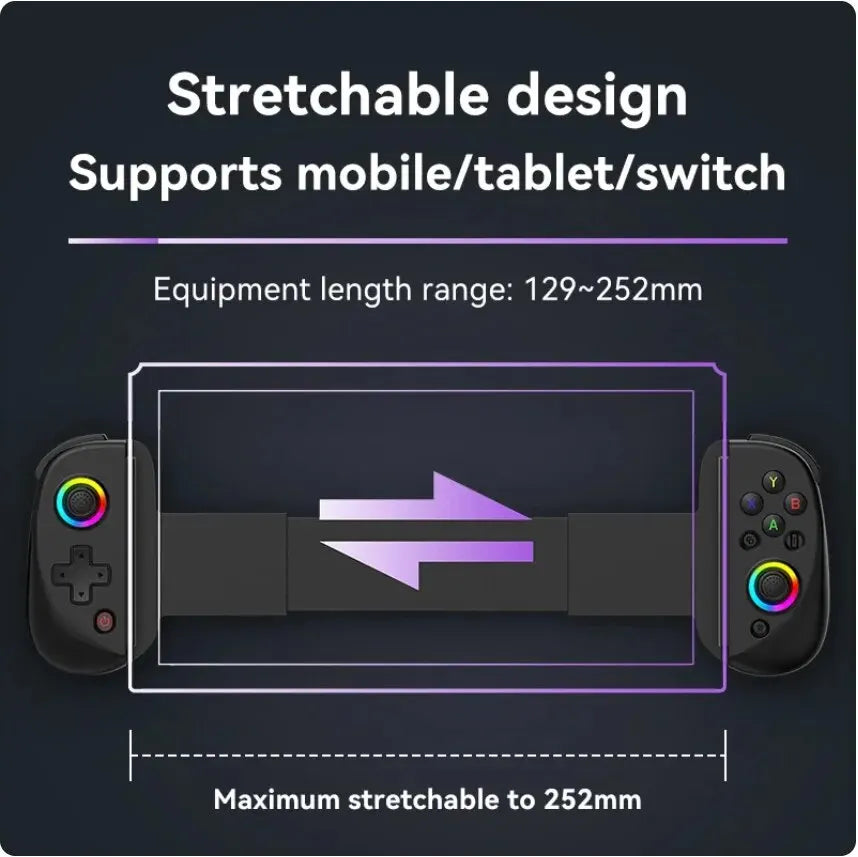 Kontroler D8 Teleskopowy Gamepad Joystick Turbo 6