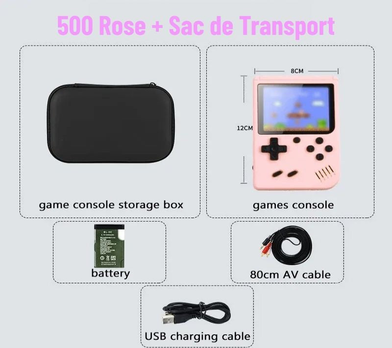 🎮 Console Rétro Portable 500+ Jeux Classiques – Expérience Arcade Nostalgique 🕹️