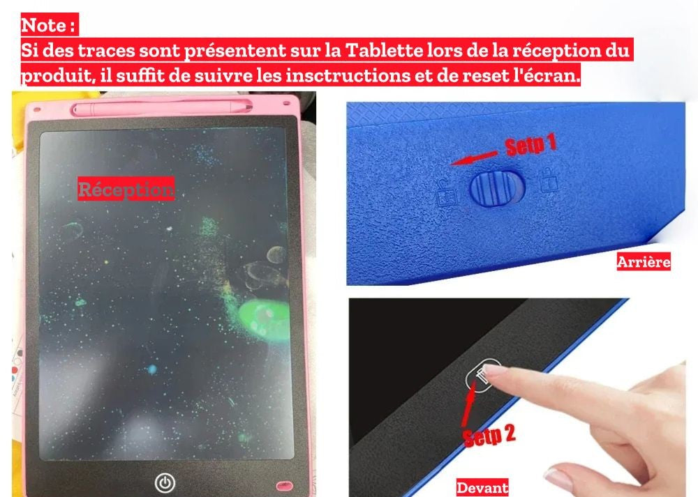 Tablette de Dessin LCD 16/12 pouces