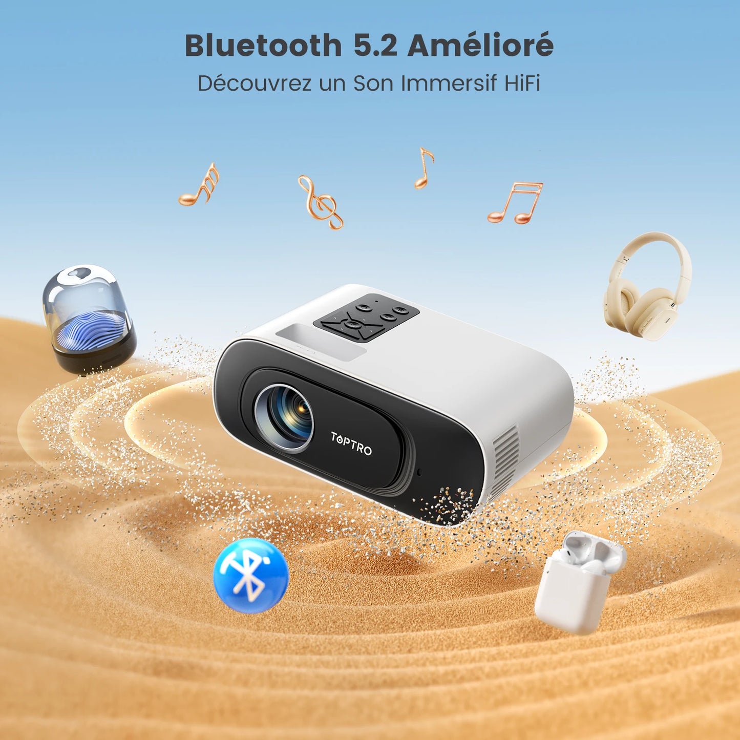 TOP PRO Mini Full HD Video Projector