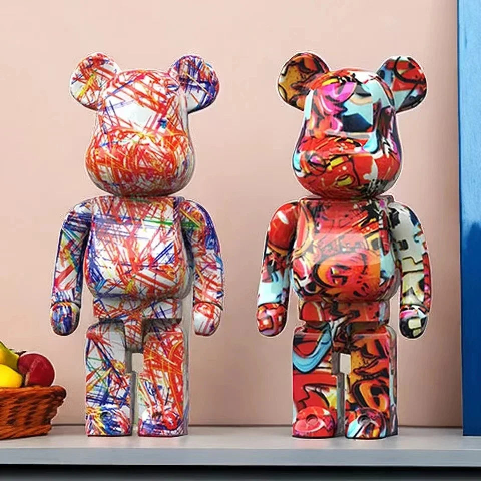 🐻 Graffiti Bear - Street Art Sculpture &amp; Decorative Organizer