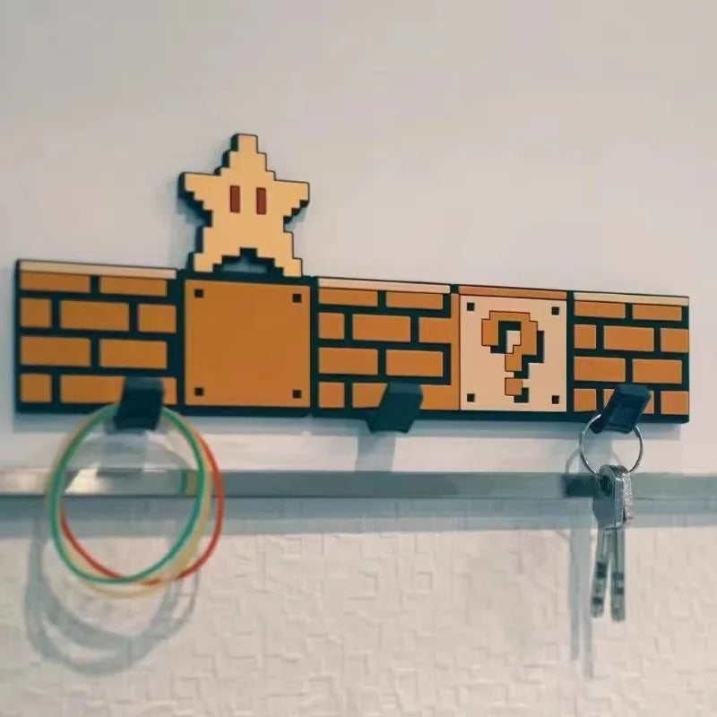 Crochets Magnétiques Super Mario – Rangement Pixelisé & Fun pour Vos Clés et Accessoires