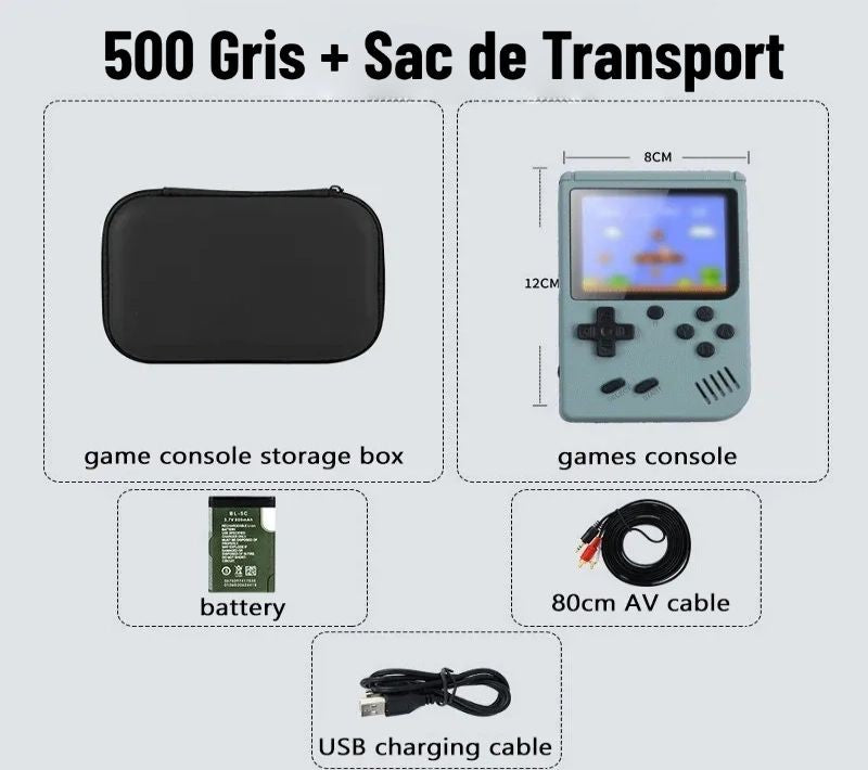 🎮 Portable Retro Console 500+ Classic Games – Nostalgic Arcade Experience 🕹️