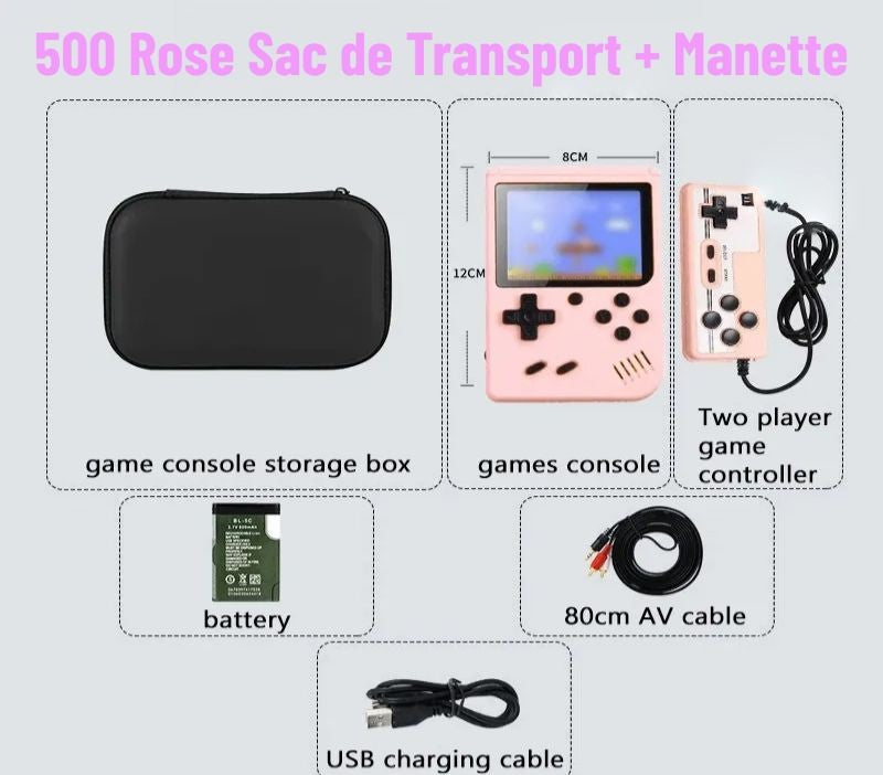 🎮 Console Rétro Portable 500+ Jeux Classiques – Expérience Arcade Nostalgique 🕹️