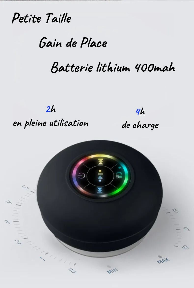 Mini Enceinte Bluetooth Étanche RGB – Son Puissant & Ambiance Lumineuse !