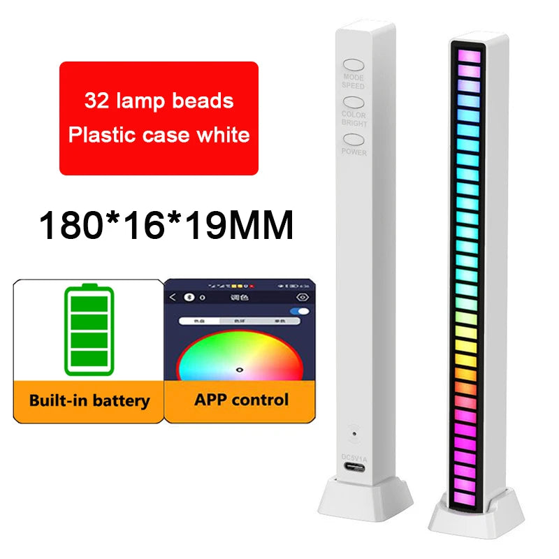 Lampe RGB LED avec Contrôle Sonore & APP