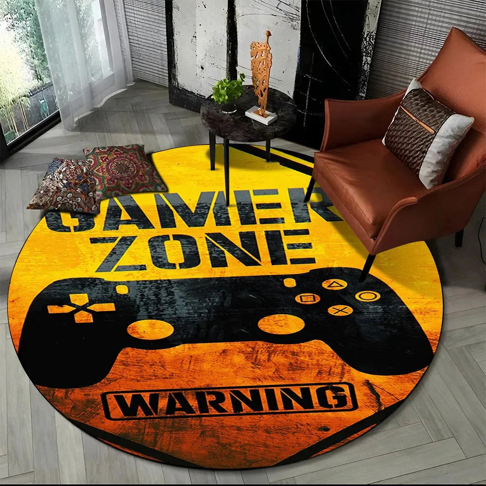 🎮 Round Gamer Rug