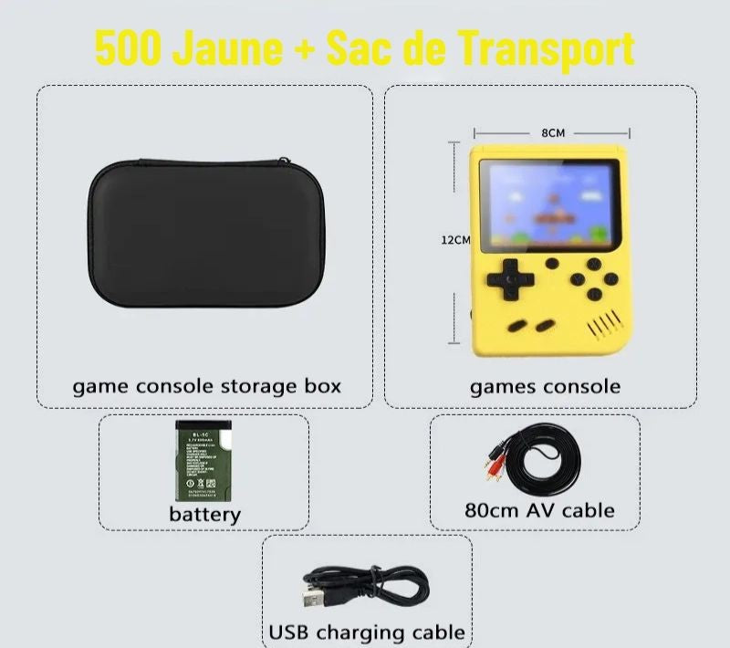 🎮 Portable Retro Console 500+ Classic Games – Nostalgic Arcade Experience 🕹️