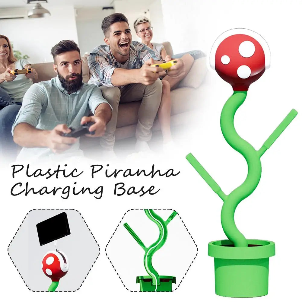 🎮 Support de Rangement & Station de Charge Man-Eating Flower pour Nintendo Switch 🌱