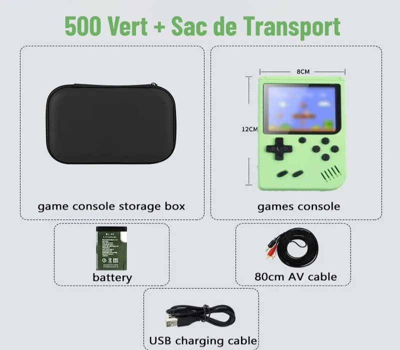 🎮 Console Rétro Portable 500+ Jeux Classiques – Expérience Arcade Nostalgique 🕹️