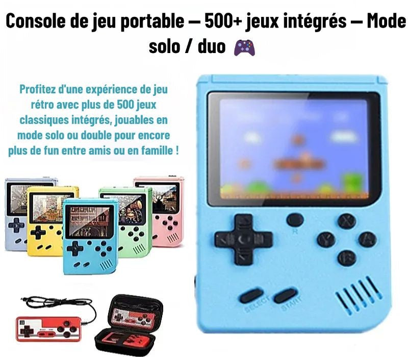 🎮 Console Rétro Portable 500+ Jeux Classiques – Expérience Arcade Nostalgique 🕹️