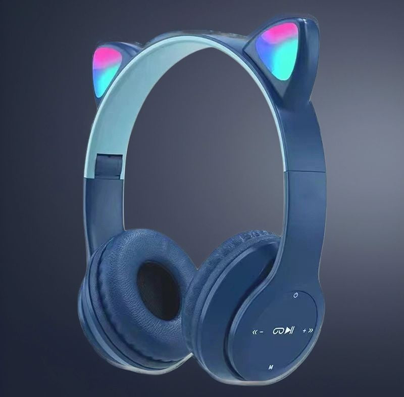 P47M Bluetooth LED Cat Ears Headphones