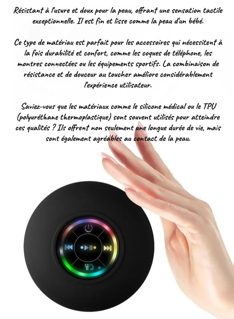 Mini Enceinte Bluetooth Étanche RGB – Son Puissant & Ambiance Lumineuse !