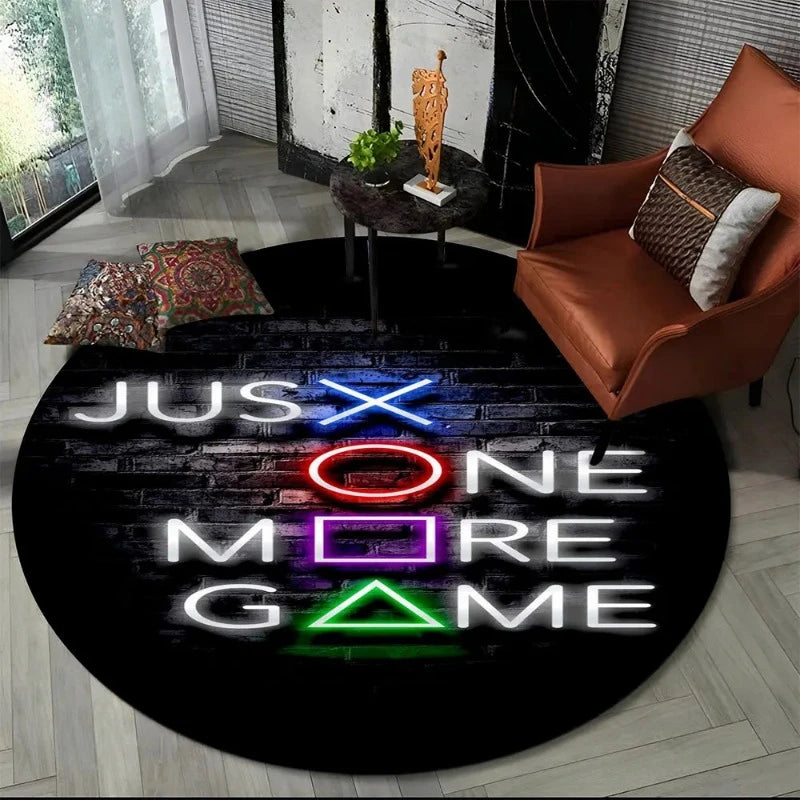 🎮 Round Gamer Rug