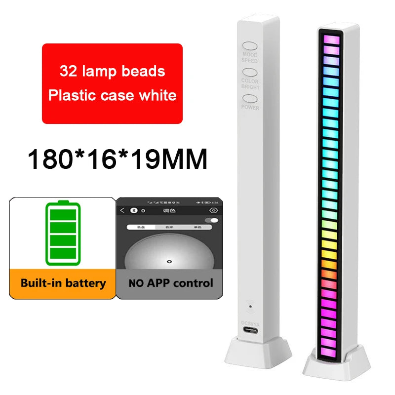 Lampe RGB LED avec Contrôle Sonore & APP