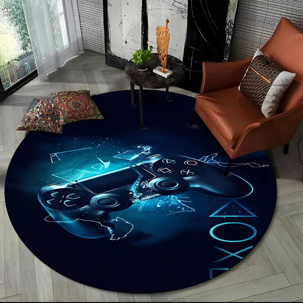 🎮 Round Gamer Rug