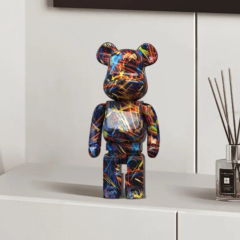 🐻 Graffiti Bear - Sculpture Street Art & Organiseur Déco