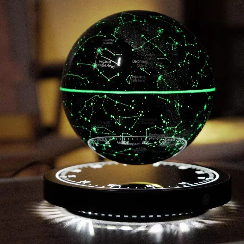 ✨ Lampe Globe Lévitation Magnétique - Étoilée & Tactile