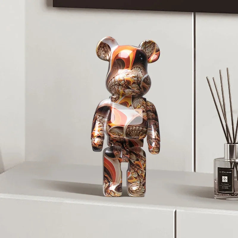 🐻 Graffiti Bear - Sculpture Street Art & Organiseur Déco