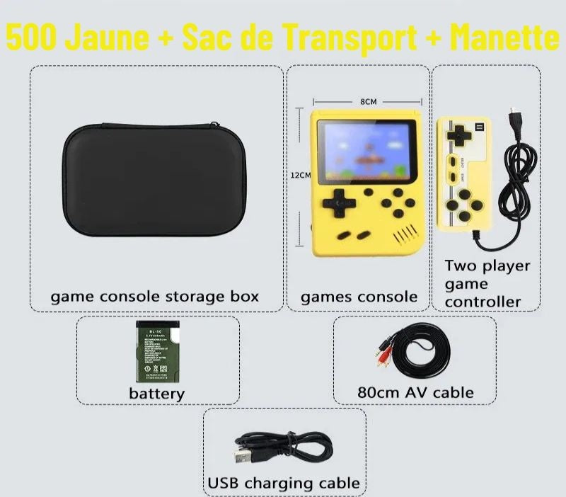 🎮 Console Rétro Portable 500+ Jeux Classiques – Expérience Arcade Nostalgique 🕹️