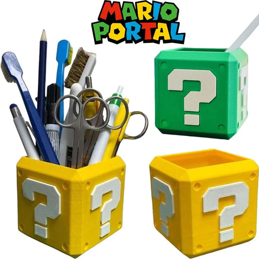 Super Mario Block Pencil Holder "?" 