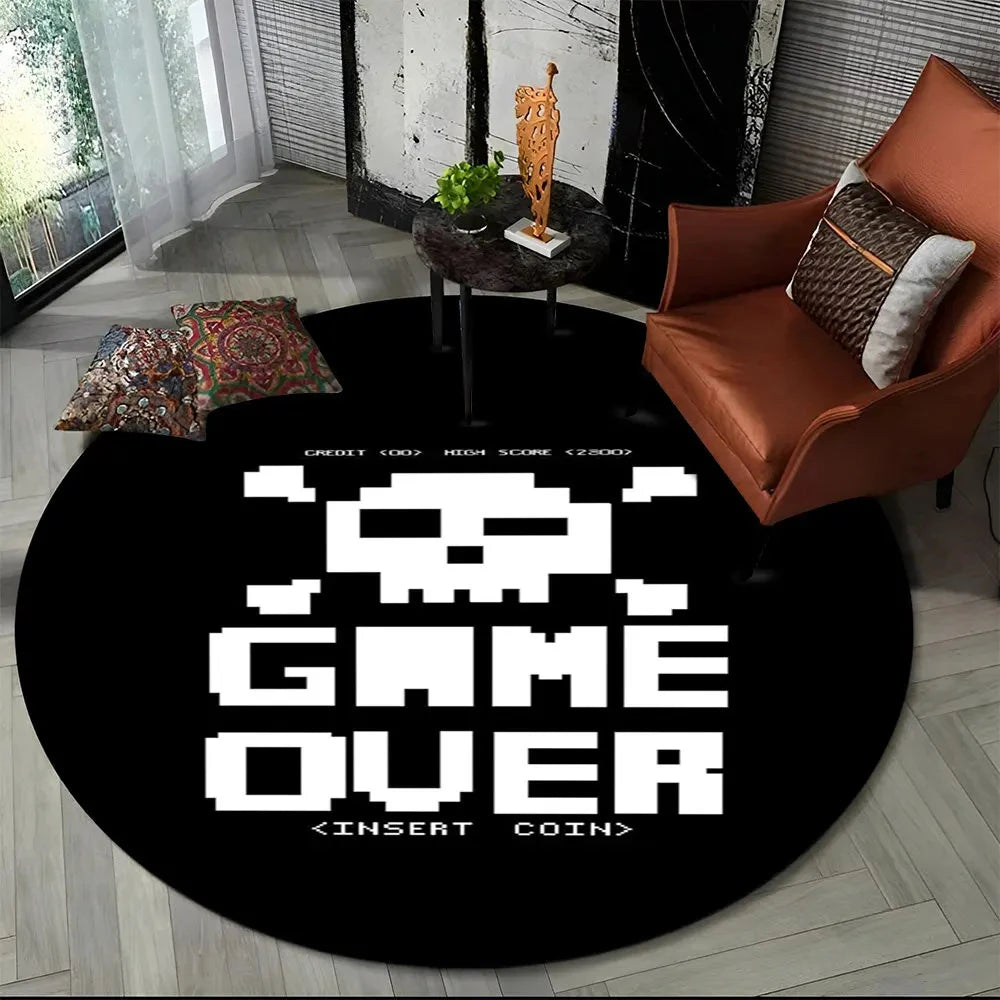 🎮 Round Gamer Rug