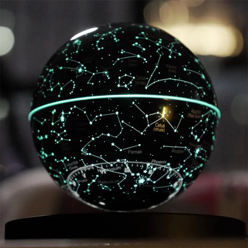 ✨ Lampe Globe Lévitation Magnétique - Étoilée & Tactile